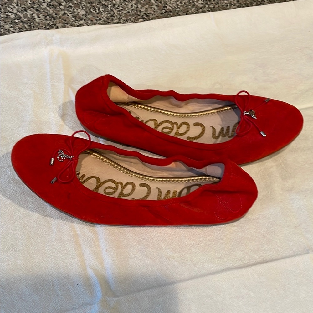 Sam Edelman Vibrant Red Flats